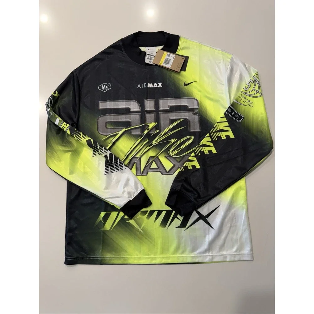 Nike Culture of Football Air Max 95 Dri-FIT Soccer Jersey Men's S Volt